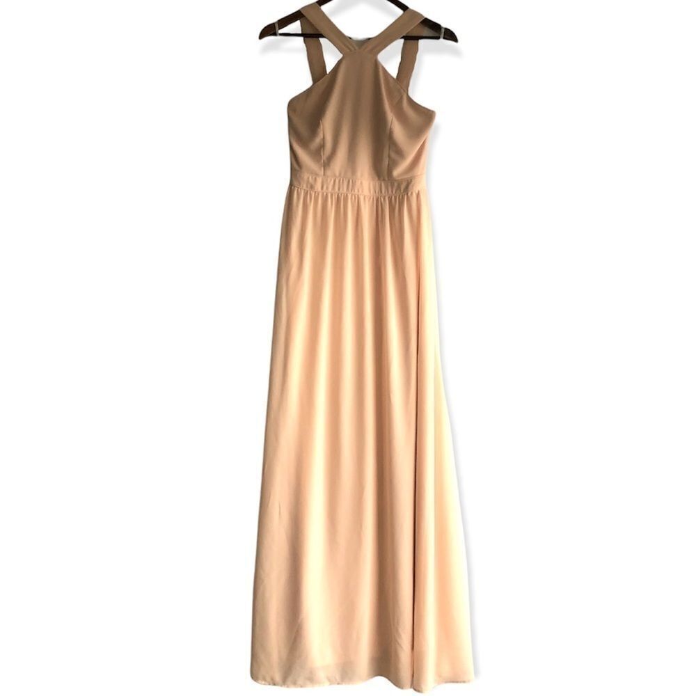 Lulu's Light Pink Long Formal Dress